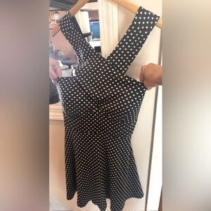 Candie's Black and White Halter Sundress